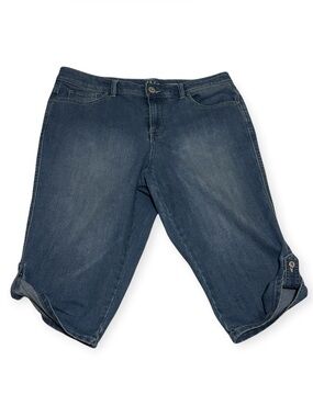 Style & Co. Dark Skimmer Cropped Denim Capri Jeans Size 14